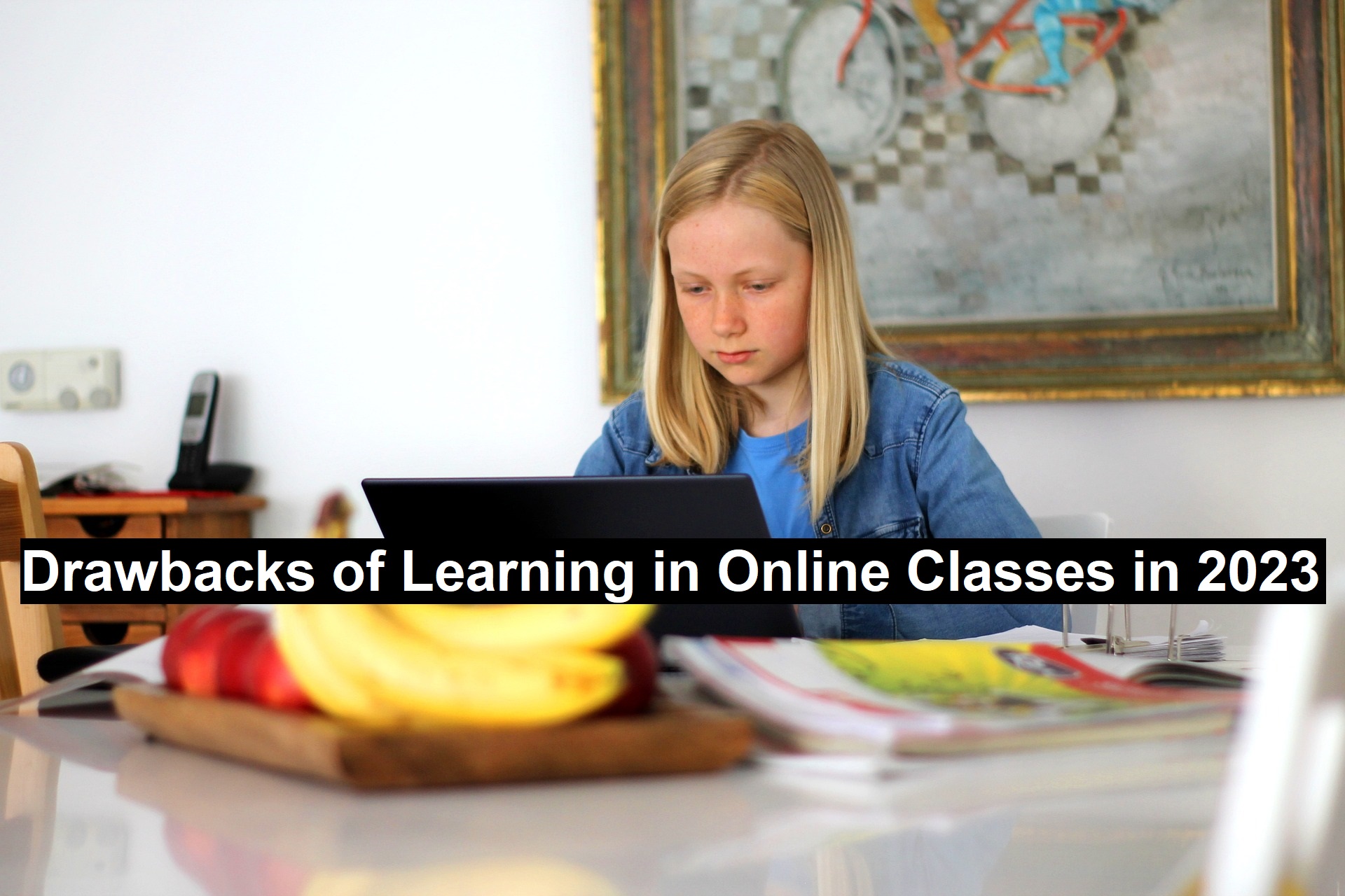 Drawbacks of Learning in Online Classes in 2023-25